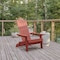 Flash Furniture All-Weather Folding Adirondack Chair in Red JJ-C14505-RED-GG - alternate 1